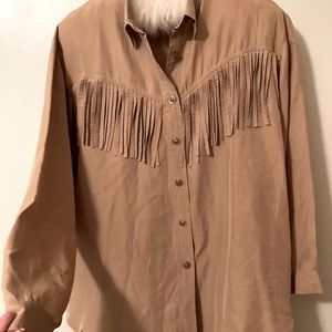 Vintage Western Fringe blouse